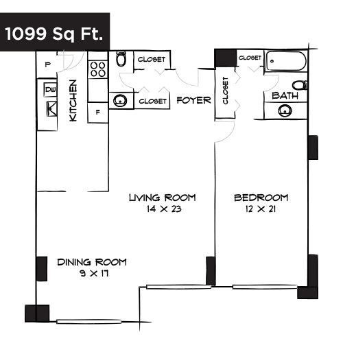 Floorplan - Willard Towers