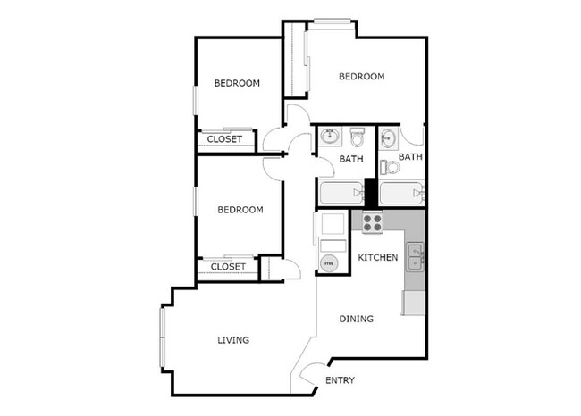 Floorplan - SUNDANCE HAYS APARTMENTS