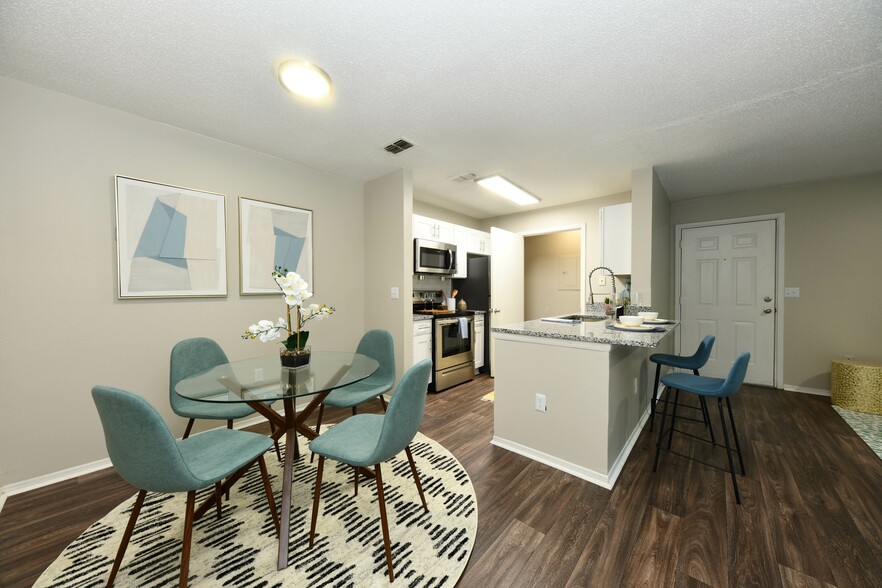 Dining Room + Hardwood Style Flooring - The Henley