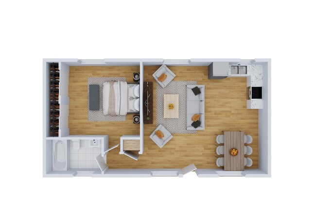 Floorplan - Brookside Apartments- Redlands, CA