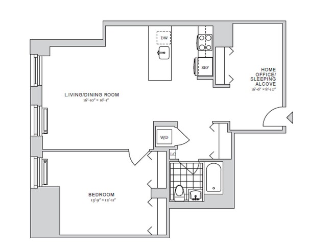 Floorplan - 70 Pine Apartments