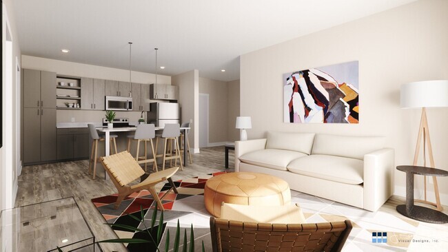 Interior Rendering - Pines45 Apartments