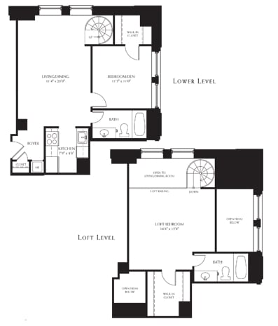 2BR + 2BA Loft - Standard