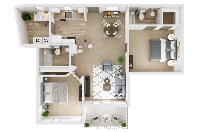 Floorplan - Kensington Apartments