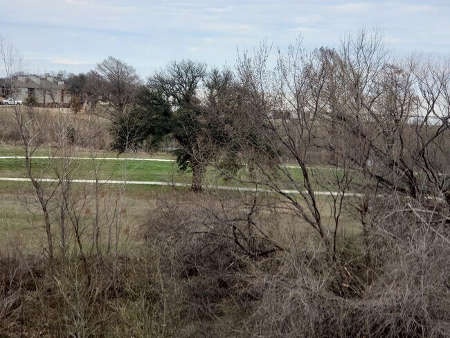 Walking path behind the building view from balcony - 500 E Avenue J