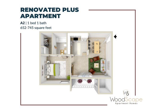 A2 Renovated Plus - Woodscape Apartments