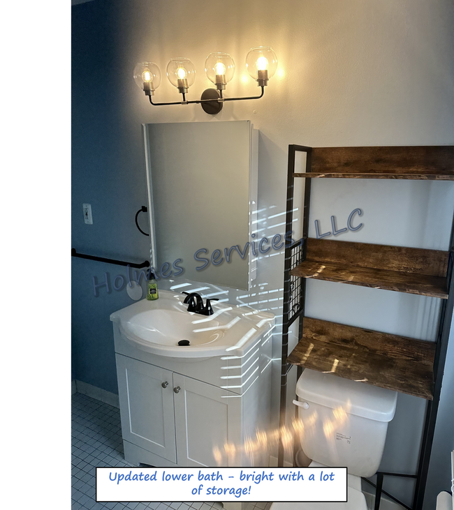 Lots of storage in updated 1st floor bath - 619 S Gainsborough Ave