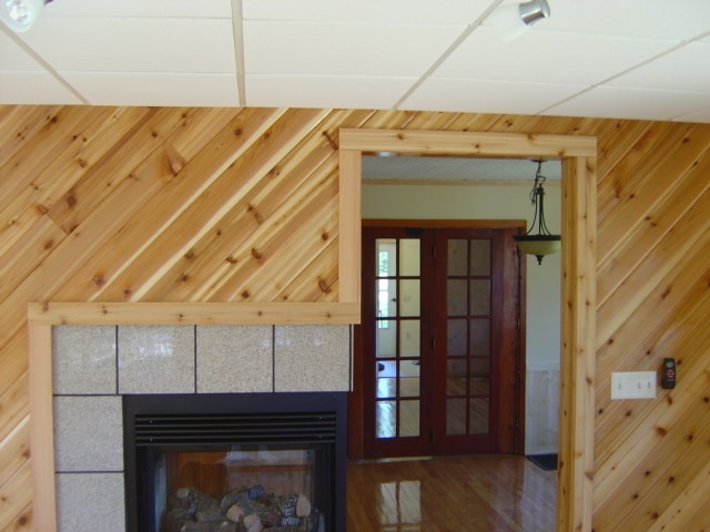 View from LR to Kitchen w French Doors - 1596 Schmidt Rd