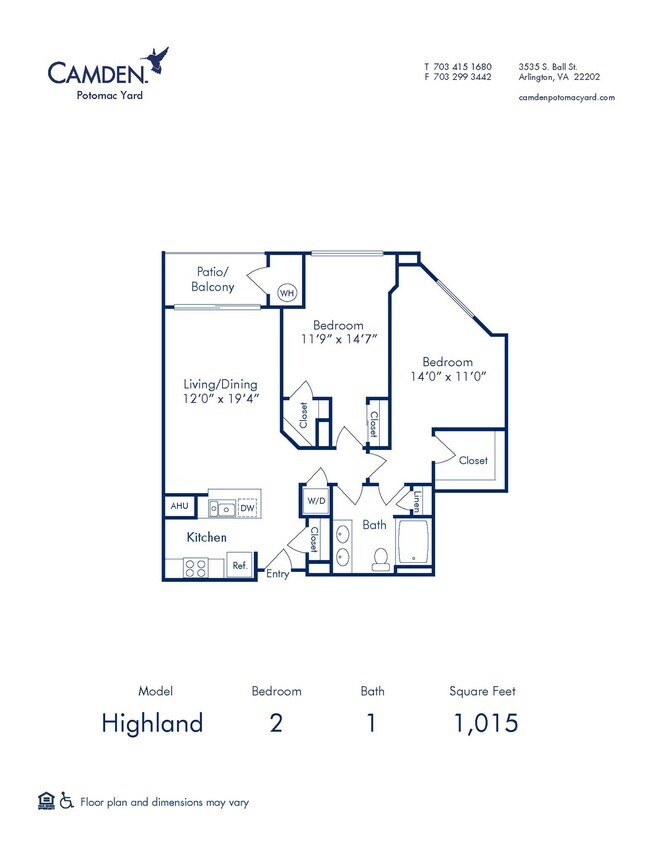 Floorplan - Camden Potomac Yard