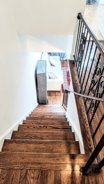Stairs looing down - 8 Van Nostrand Ave
