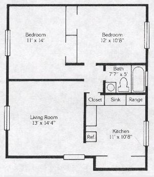 2BR/1BA - Pinetree Village, LLC