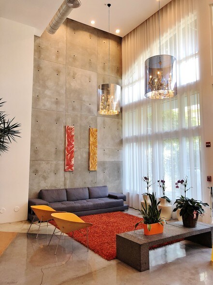 Grand lobby to a boutique building - 234 NE 3rd St