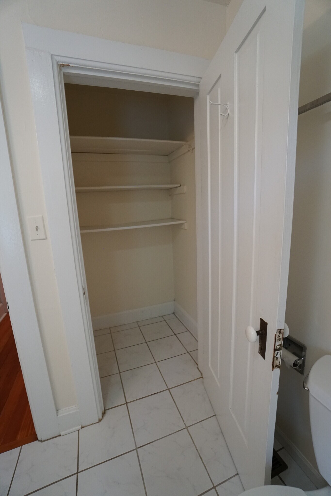 Storage Closet in Bathroom - 224 E Benton Ave