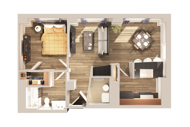 Floorplan - The Carling Apartments