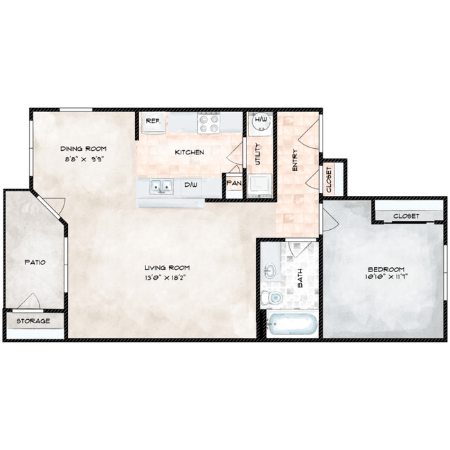 Floorplan - Artiga Apartment Homes