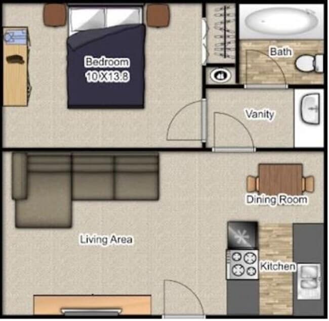 Building Photo - 1 Bedroom, 1 Easy Utility Fee — Stress-Free Living