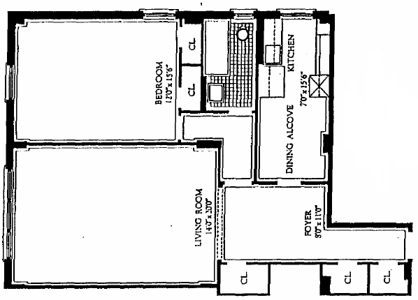 1BR/1BA - Rockcliffe Apartments