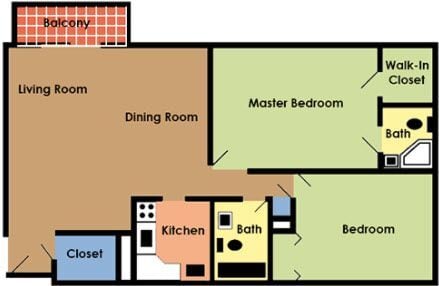 Floorplan - Executive Towers Apartments