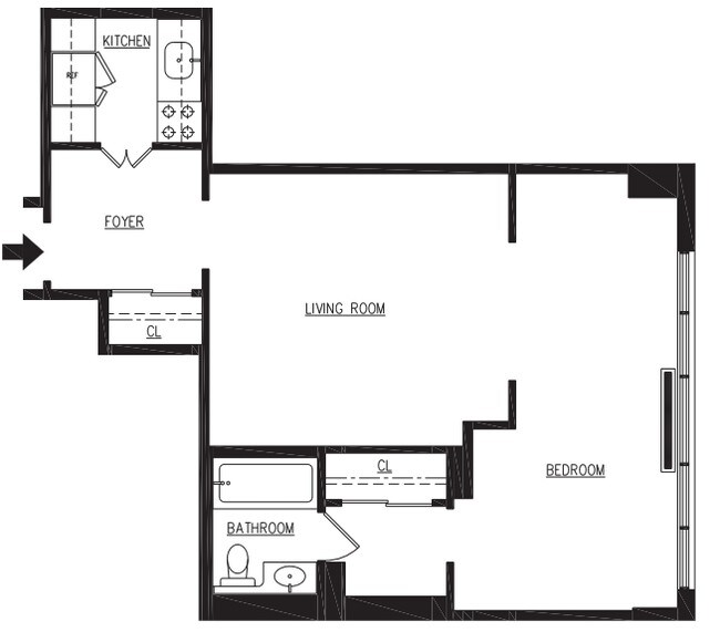 1BR Unit O - Hemisphere House