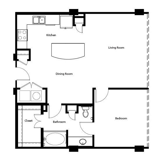 Gallery At Turtle Creek - A4E - 1 Beds - 1 Baths - 875 Sq. ft. - Gallery At Turtle Creek