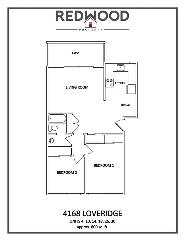 Floorplan - Updated Cozy Apartments at Loveridge Road