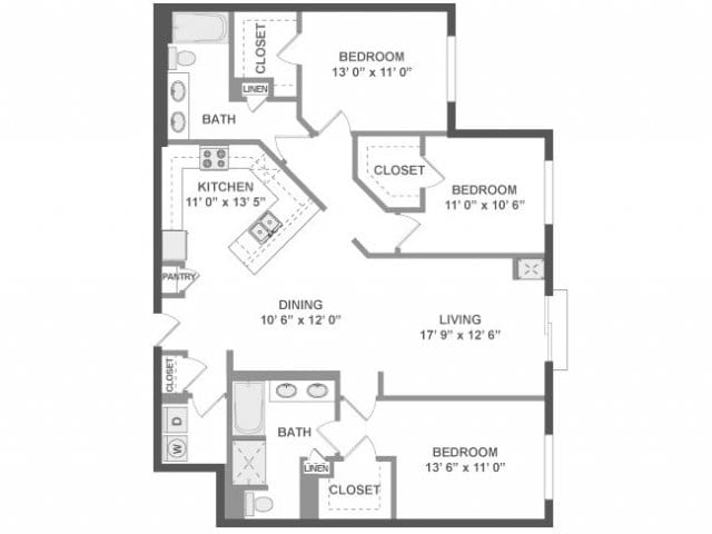 Floorplan - AMLI Evanston