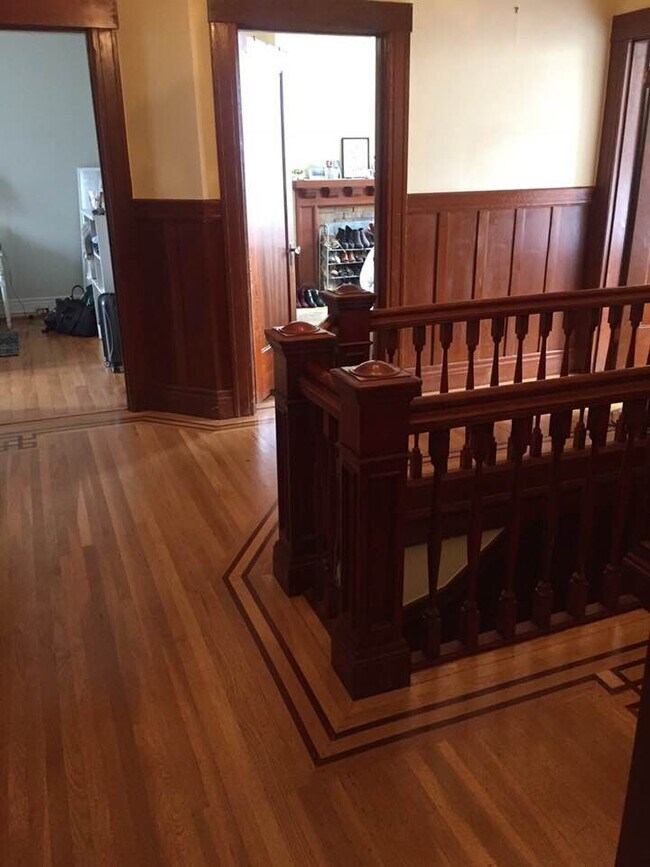 refinished wood floors - 848 Central Ave