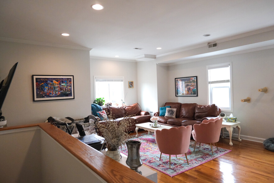 Living room from front door staircase - 655 16th St NE