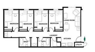 4BR/2BA - University Ridge