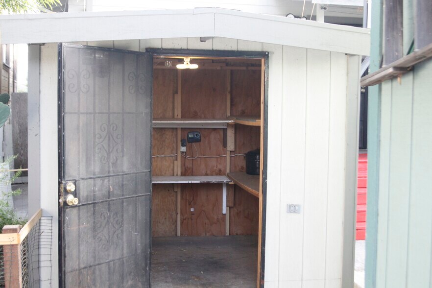 Exterior storage shed - 4019 E 16th St