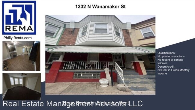 Primary Photo - 3 br, 1 bath House - 1332 N Wanamaker St.