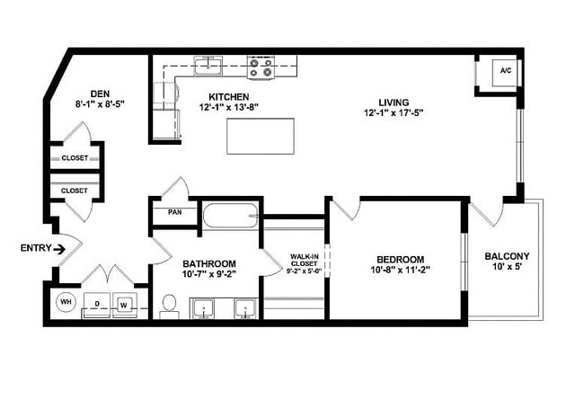 A8D Floorplan with Dimensions - Maple and Main