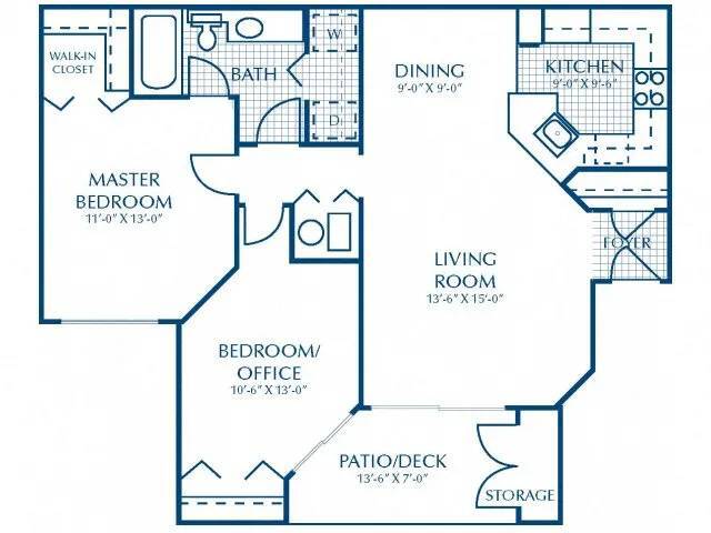 Floorplan - 2200 Big Creek Apartments