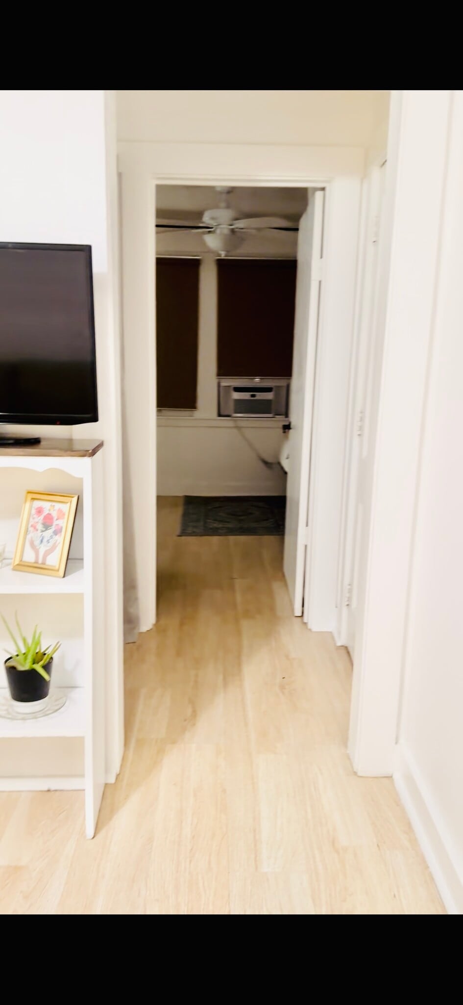 From living rm. into bathroom on the right linen closet left and into bedrm. - 1302 S N St