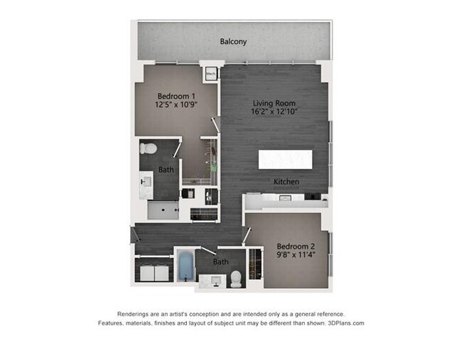 Floorplan - Evo Union Park Apartments