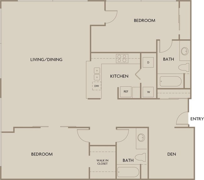2BR/2BA - Industrial Lofts