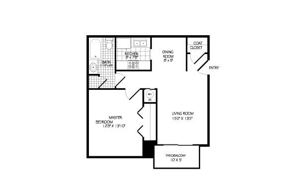 1BR/1BA - Miller Crest