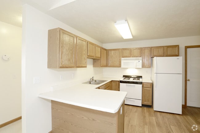 2 Bedroom 1 Bath - Kitchen - Creekside Apartments