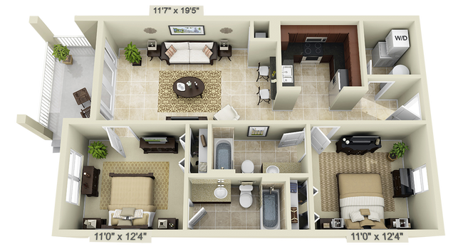 Floorplan - Nantucket Walk Apartments