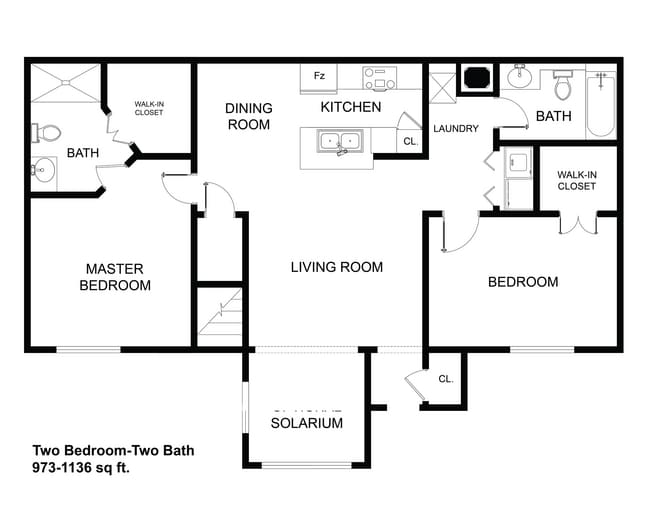 Floorplan - Townsend Apartments