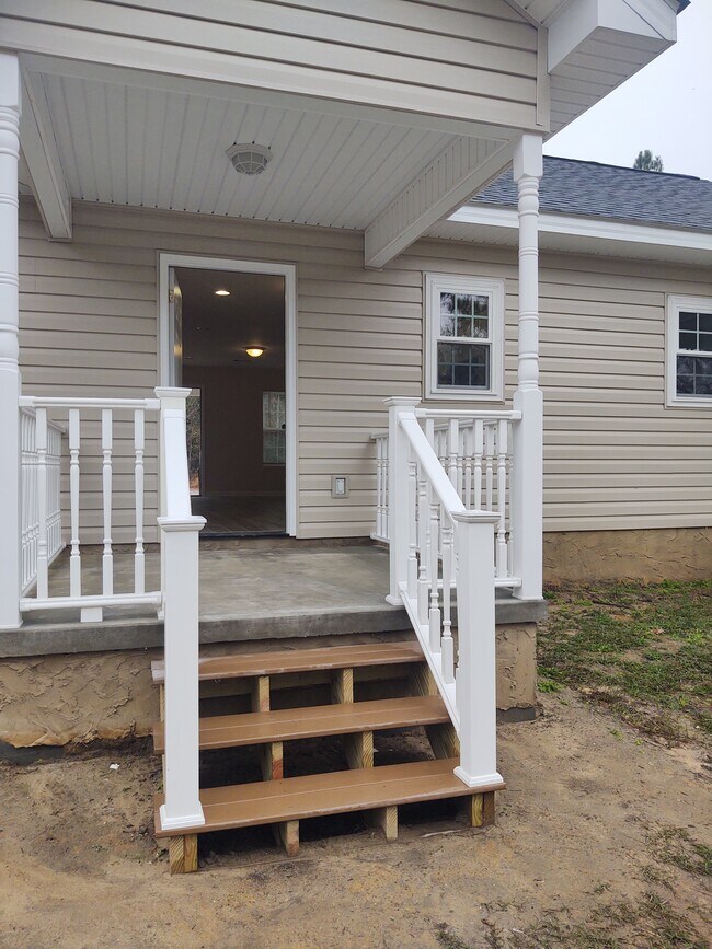 View to apartment from back porch - 230 E Meadowlake Pky