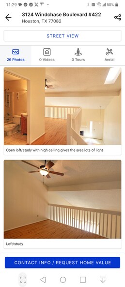 Convenient loft or study on the second floor. - 3124 Windchase Blvd