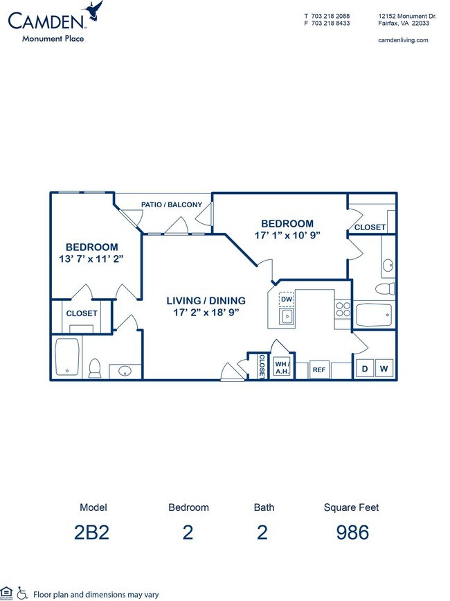 Floorplan - Camden Monument Place