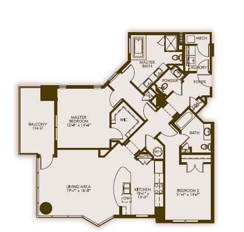 2BR/2.5BA - Luxe Midtown