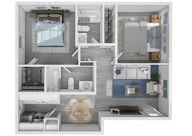 Floorplan - The Mirage Apartments