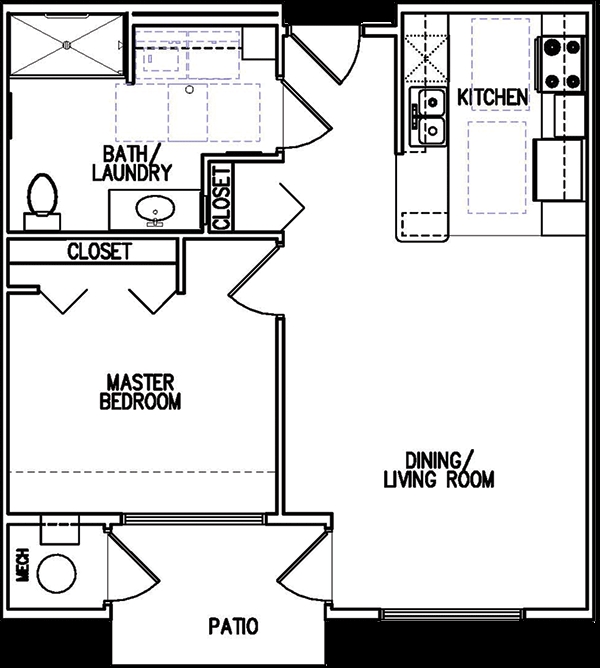 1BR/1BA - Williston Senior Apartment Homes