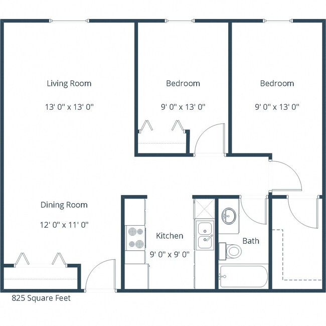 Floorplan - Bradbury Apartments