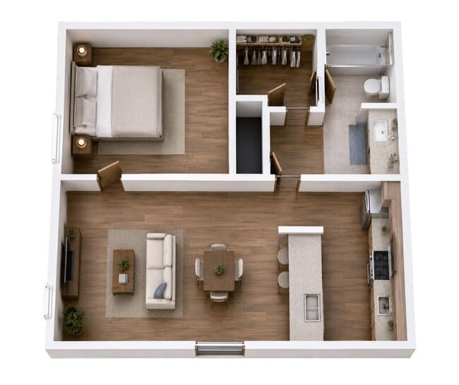 1BR - Uptown - Uptown Palms Apartments