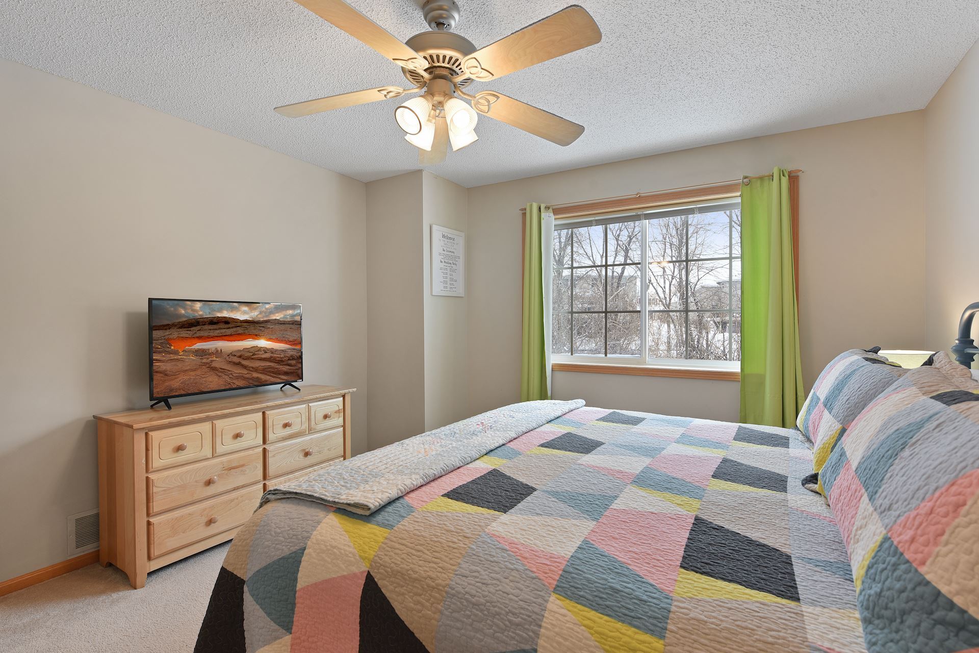 Master bedroom, with wooded view - 20505 Erin Ct