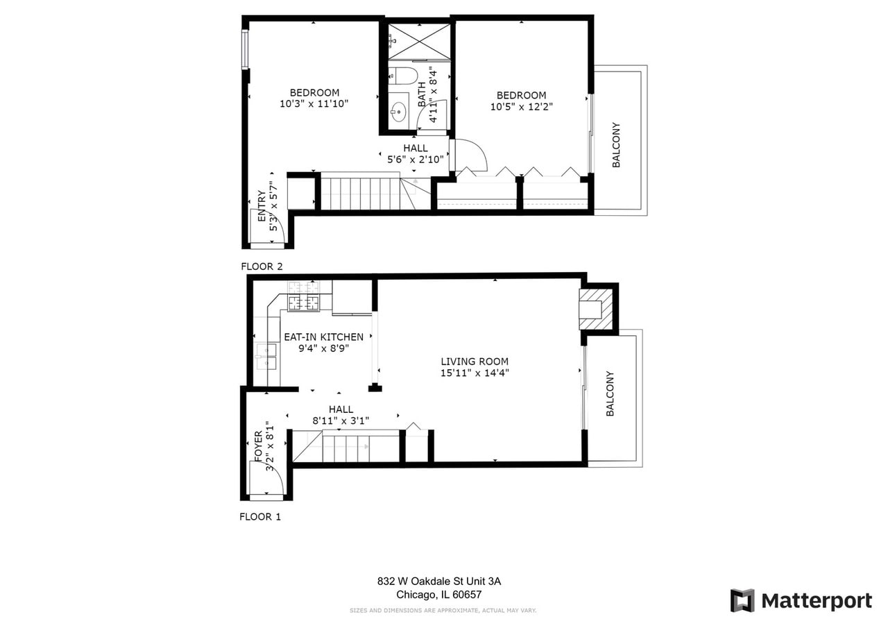 Floorplan - 832 W Oakdale Ave